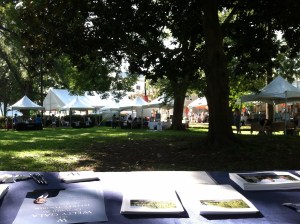 View from our table at MS Bookfest